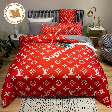 louis vuitton bed sheets red|louis vuitton queen bed sheets.